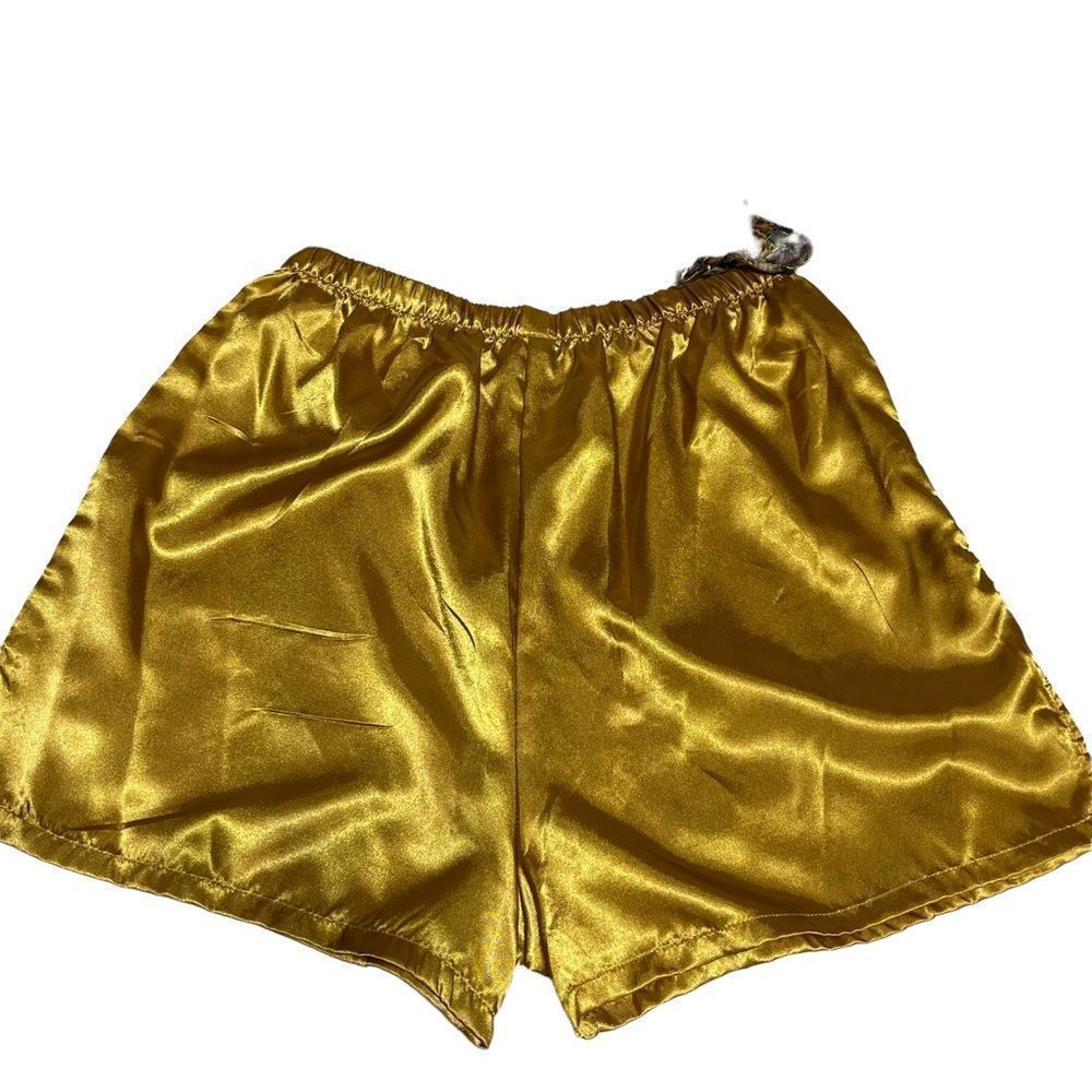 Contessa Di Roma Sleep Set Liquid Satin Lingerie Robe Tank Shorts Hang… - Picture 11 of 16